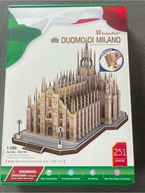 CubicFun 3D Puzzle Milan Cathedral Kit Duomo Di Milano 251pc Italy  NEW Unsealed